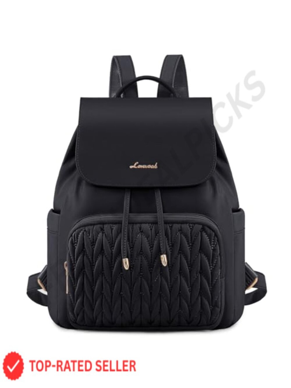 Water-Resistant Quilted Mini Backpack for Women with Anti-Theft Pockets